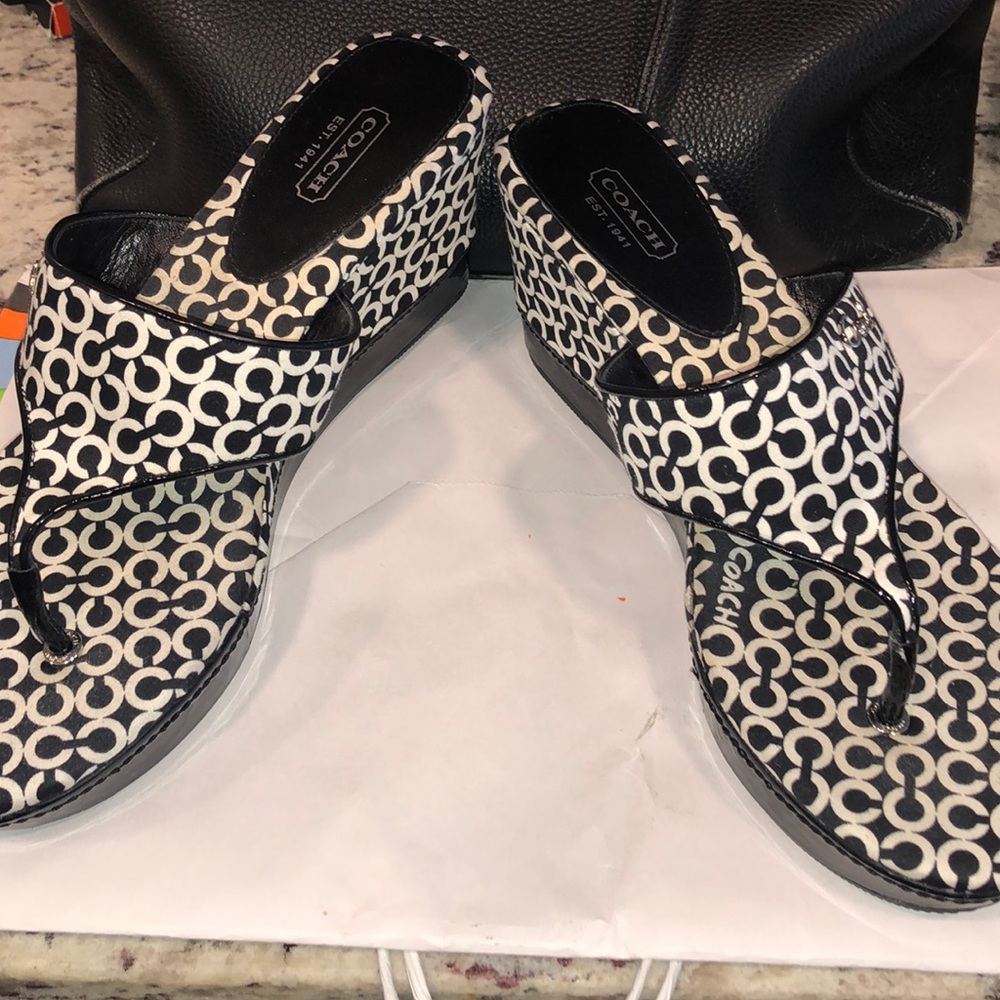 Coach Wedge Sandal.